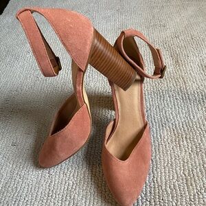 Soludos Pink Suede Heels